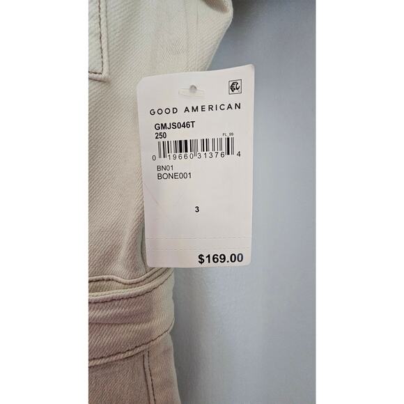 Good American Jumpsuit Fit for Success Palazzo Jumpsuit in Bone, Womens Sz 3 NEW - Picture 8 of 12